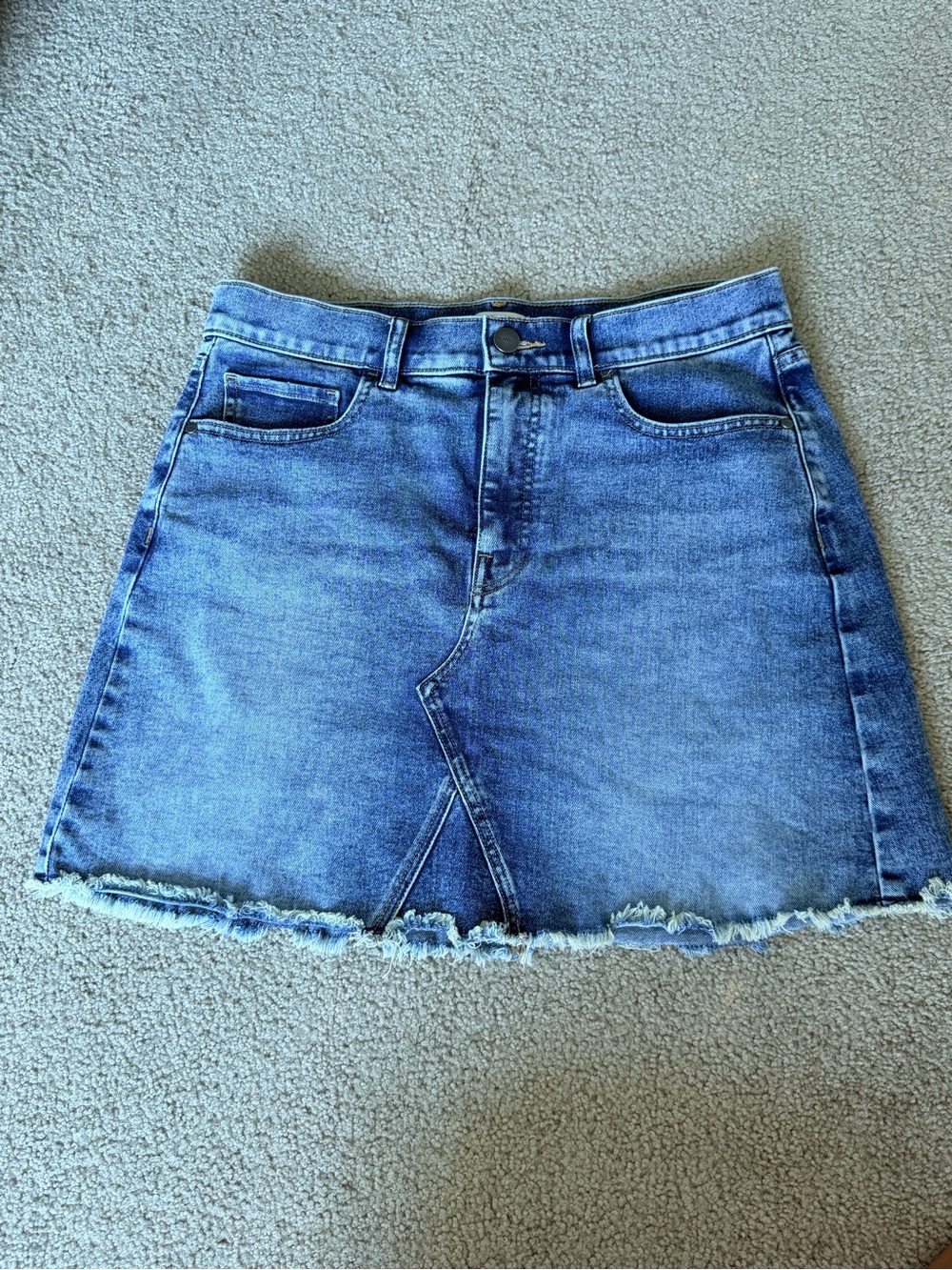 Denim Mini Skirt - Blue
